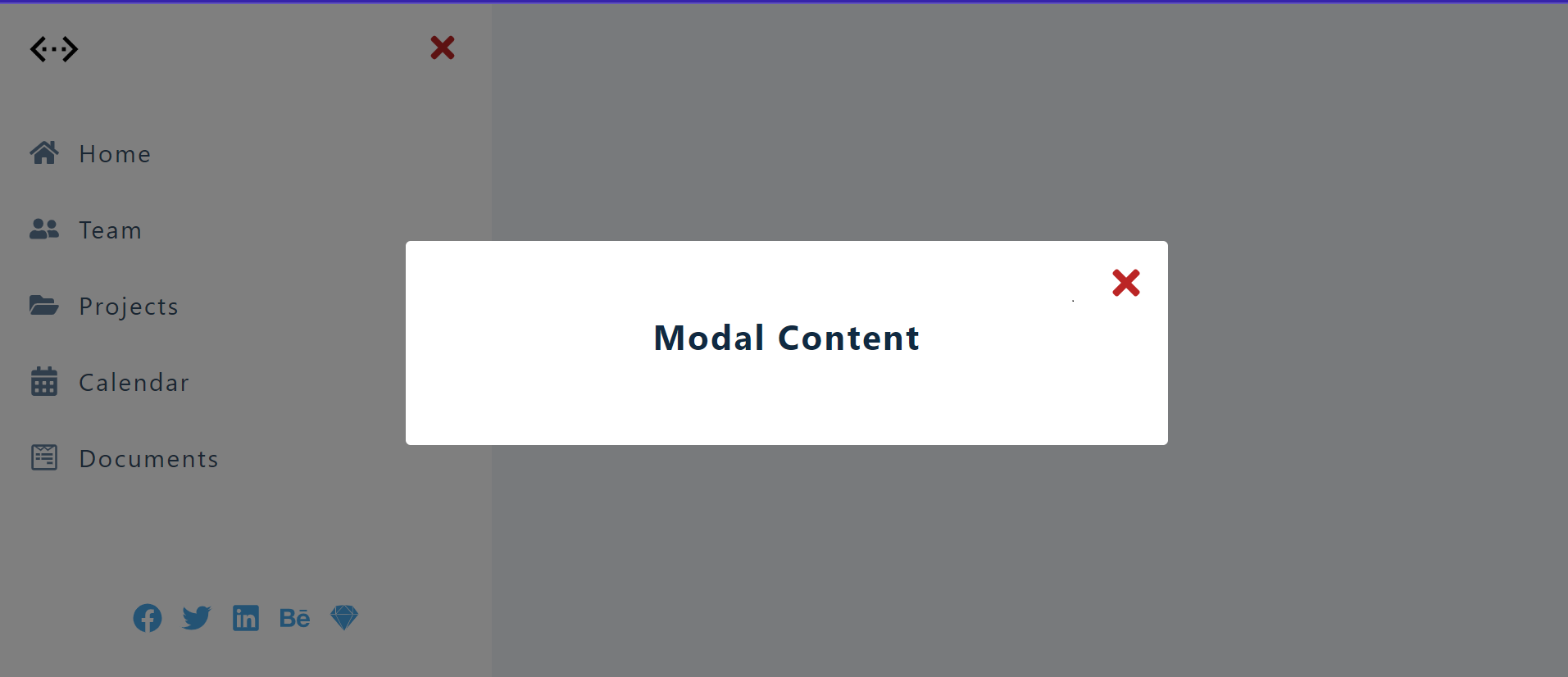Modal-Sidebar