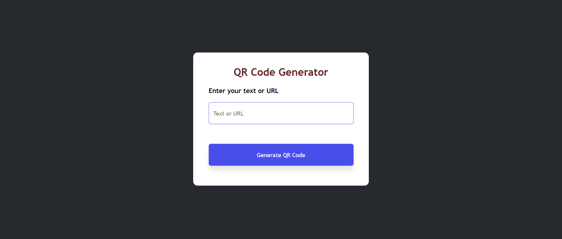 QR Code Generator